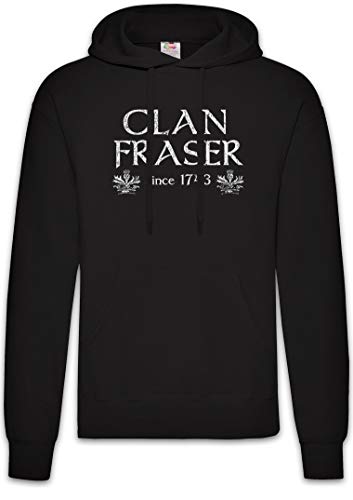 Urban Backwoods Clan Fraser Hoodie Kapuzenpullover Sweatshirt Schwarz Größe L von Urban Backwoods