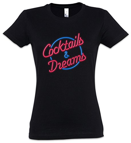 Urban Backwoods Cocktails & Dreams Cocktail Movie Logo Damen T-Shirt Schwarz Größe L von Urban Backwoods