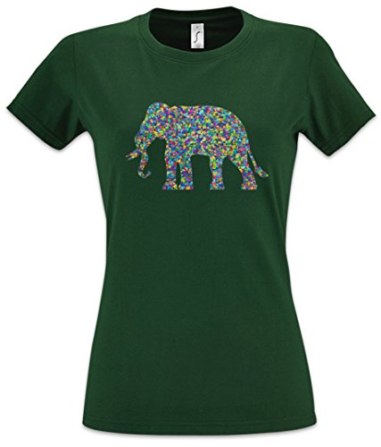 Urban Backwoods Colored Elephant Damen T-Shirt Grün Größe S Urban Backwoods Colored Elephant Damen T-Shirt Grün Größe S von Urban Backwoods