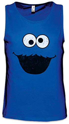 Urban Backwoods Cookie Monster Herren Männer Tank Top Training Shirt Blau Größe M von Urban Backwoods