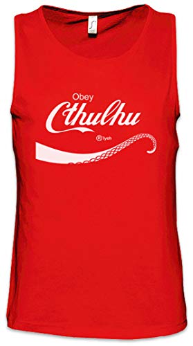 Urban Backwoods Cthulhu Cola Herren Männer Tank Top Training Shirt Rot Größe XL von Urban Backwoods