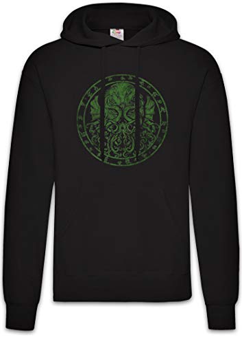 Urban Backwoods Cthulhu Runes Hoodie Kapuzenpullover Sweatshirt Schwarz Größe L von Urban Backwoods
