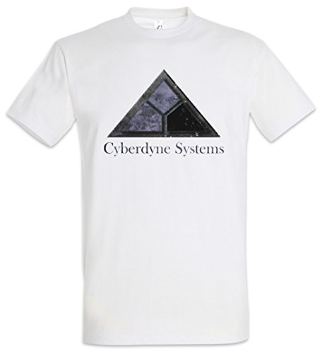 Urban Backwoods Cyberdyne Systems Logo Herren T-Shirt Weiß Größe L von Urban Backwoods