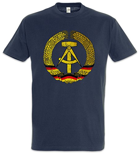 Urban Backwoods DDR Symbol Herren T-Shirt Blau Größe M von Urban Backwoods