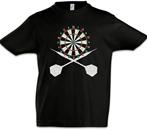 Urban Backwoods Darts Board and Crossed Darts Jungen Kinder Kids T-Shirt Schwarz 12 Jahre von Urban Backwoods