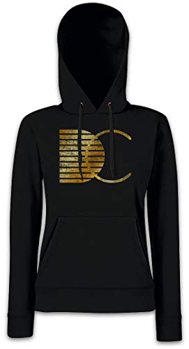 Urban Backwoods Dc Sign Damen Kapuzenpullover Hoodie Schwarz Größe 2XL von Urban Backwoods