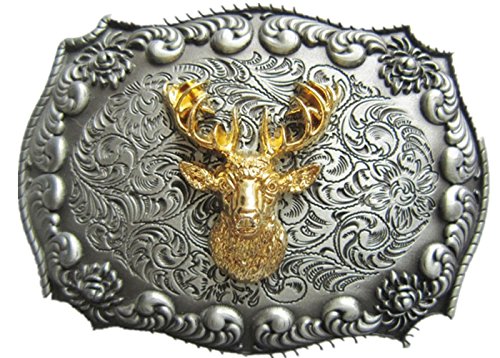 Urban Backwoods Deer Head I Gürtelschnalle für Wechselgürtel Buckle von Urban Backwoods