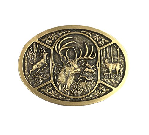 Urban Backwoods Deer IV Gürtelschnalle für Wechselgürtel Buckle von Urban Backwoods