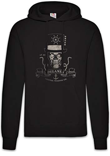 Urban Backwoods Delaney Nootka Trading Co. Hoodie Kapuzenpullover Sweatshirt Schwarz Größe 2XL von Urban Backwoods