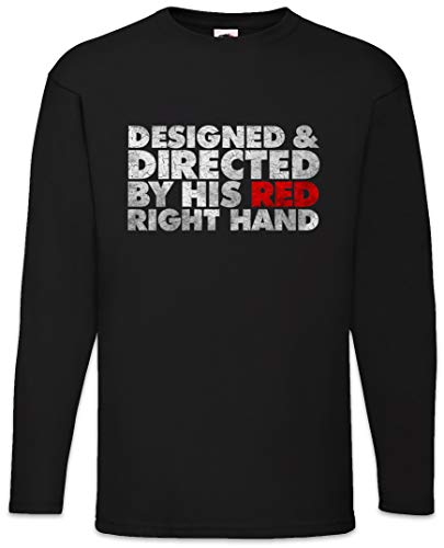 Urban Backwoods Designed & Directed by His Red Right Hand Herren Langarm T-Shirt Schwarz Größe M von Urban Backwoods