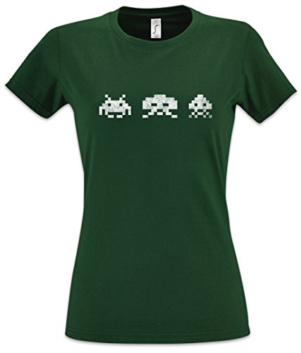 Urban Backwoods Digital Invaders Damen T-Shirt Grün Größe M von Urban Backwoods