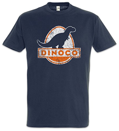 Urban Backwoods Dinoco Logo II Herren T-Shirt Blau Größe M von Urban Backwoods