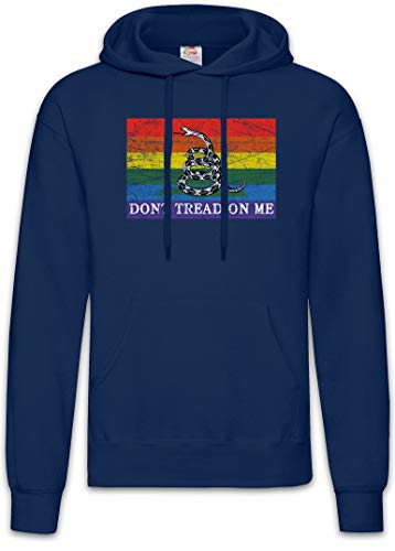 Urban Backwoods Dont Tread On Me Pride Flag Hoodie Kapuzenpullover Sweatshirt Blau Größe M von Urban Backwoods