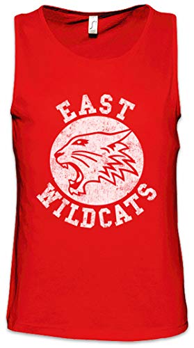 Urban Backwoods East Wildcats Herren Männer Tank Top Training Shirt Rot Größe 2XL von Urban Backwoods