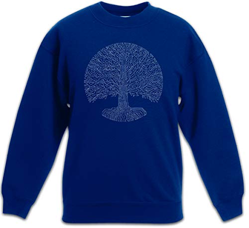 Urban Backwoods Electro Yggdrasil Kinder Jungen Mädchen Pullover Blau Größe 10 Jahre von Urban Backwoods