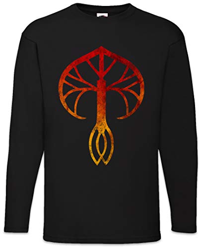 Urban Backwoods Ellcrys Herren Langarm T-Shirt Schwarz Größe S von Urban Backwoods