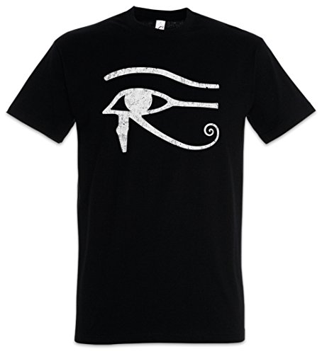 Urban Backwoods Eye of Horus Ii Sign Herren T-Shirt Schwarz Größe L von Urban Backwoods