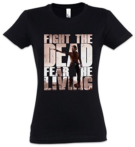 Urban Backwoods Fight The Dead Fear The Living II Damen T-Shirt Schwarz Größe L von Urban Backwoods