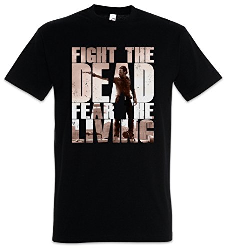 Urban Backwoods Fight The Dead Fear The Living II Herren T-Shirt Schwarz Größe 2XL von Urban Backwoods