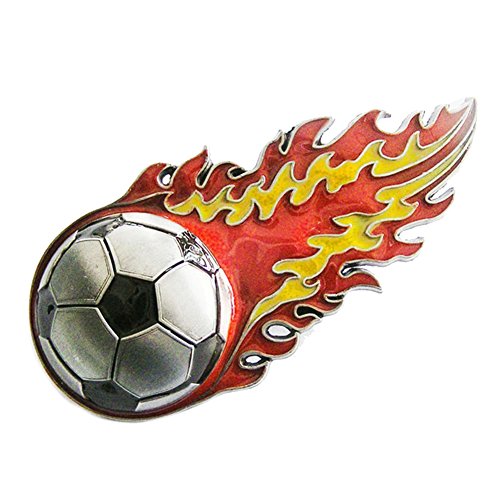 Urban Backwoods Fire Football Gürtelschnalle für Wechselgürtel Buckle von Urban Backwoods