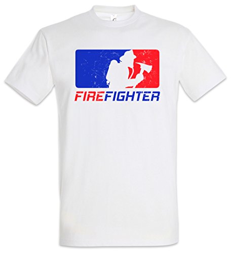 Urban Backwoods Firefighter Herren T-Shirt Weiß Größe L von Urban Backwoods