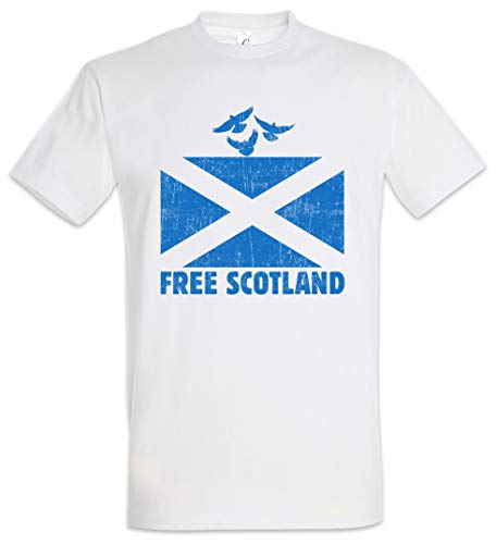 Urban Backwoods Free Scotland Herren T-Shirt Weiß Größe 2XL von Urban Backwoods