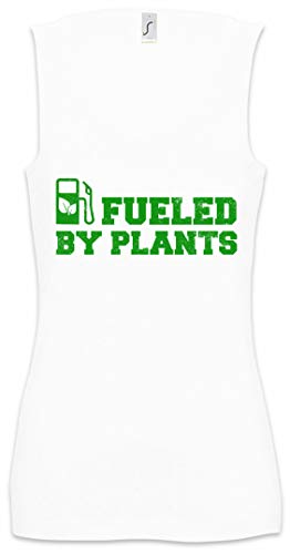 Urban Backwoods Fueled by Plants Damen Frauen Tank Top Shirt Weiß Größe S von Urban Backwoods