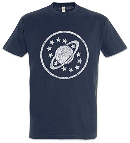 Urban Backwoods Galaxy Patch Herren T-Shirt Blau Größe M von Urban Backwoods