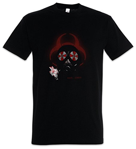 Urban Backwoods Gas Mask Biohazard Umbrella Herren T-Shirt Schwarz Größe XL von Urban Backwoods