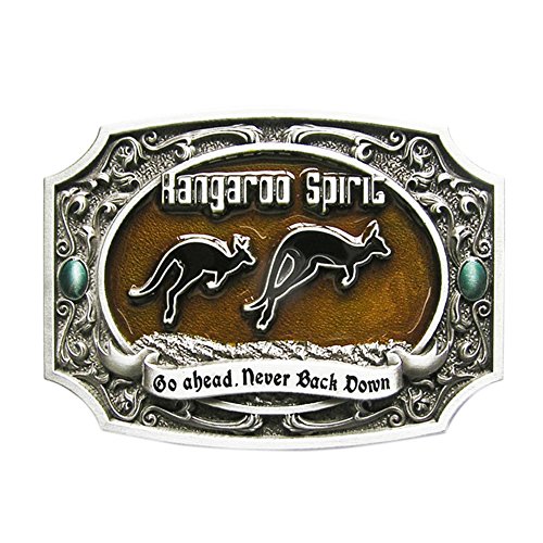 Urban Backwoods Go Ahead Never Back Down Gürtelschnalle für Wechselgürtel Buckle von Urban Backwoods