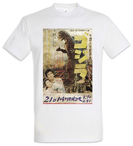 Urban Backwoods Godzilla Vintage Asia I Herren T-Shirt Weiß Größe 5XL von Urban Backwoods