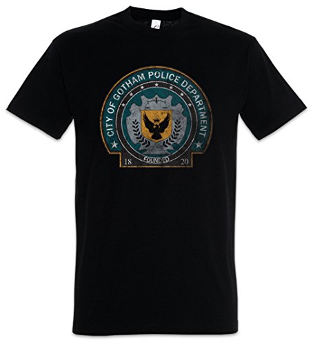 Urban Backwoods Gotham Police Department Logo Herren T-Shirt Schwarz Größe M von Urban Backwoods