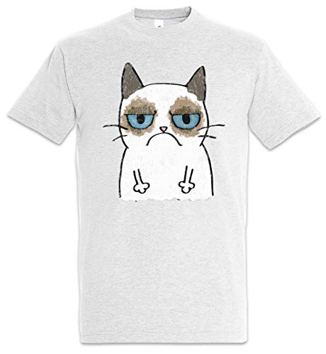 Urban Backwoods Grumpy Cat II Herren T-Shirt Grau Größe 5XL von Urban Backwoods
