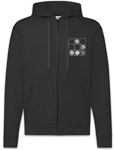 Urban Backwoods Hacker Emblem Glider Herren Zipper Hoodie Kapuzenpullover Schwarz Größe M von Urban Backwoods