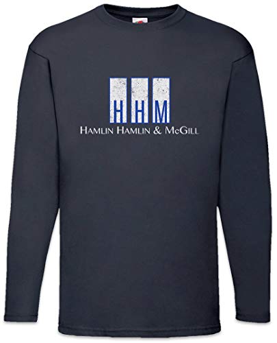 Urban Backwoods Hamlin Hamlin & McGill Herren Langarm T-Shirt Blau Größe L von Urban Backwoods
