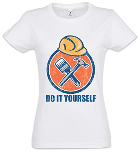 Urban Backwoods Handyman Do It Yourself Damen T-Shirt Weiß Größe M von Urban Backwoods