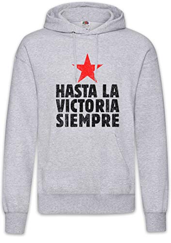 Urban Backwoods Hasta La Victoria Siempre I Hoodie Kapuzenpullover Sweatshirt Grau Größe L von Urban Backwoods