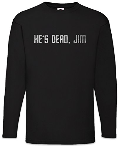 Urban Backwoods He's Dead Jim Herren Langarm T-Shirt Schwarz Größe XL von Urban Backwoods