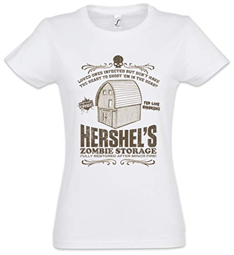 Urban Backwoods Hershel's Zombie Storage Damen T-Shirt Weiß Größe S von Urban Backwoods