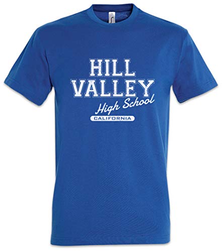 Urban Backwoods Hill Valley High School II Herren T-Shirt Blau Größe 2XL von Urban Backwoods