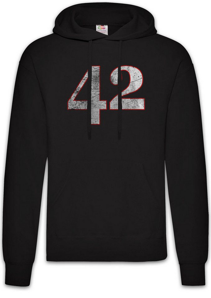 Urban Backwoods Hoodie 42 Herren Hoodie Nummer Number Zahl The durch die Guide to the Fun The (1-tlg) Answer Die Antwort von Urban Backwoods