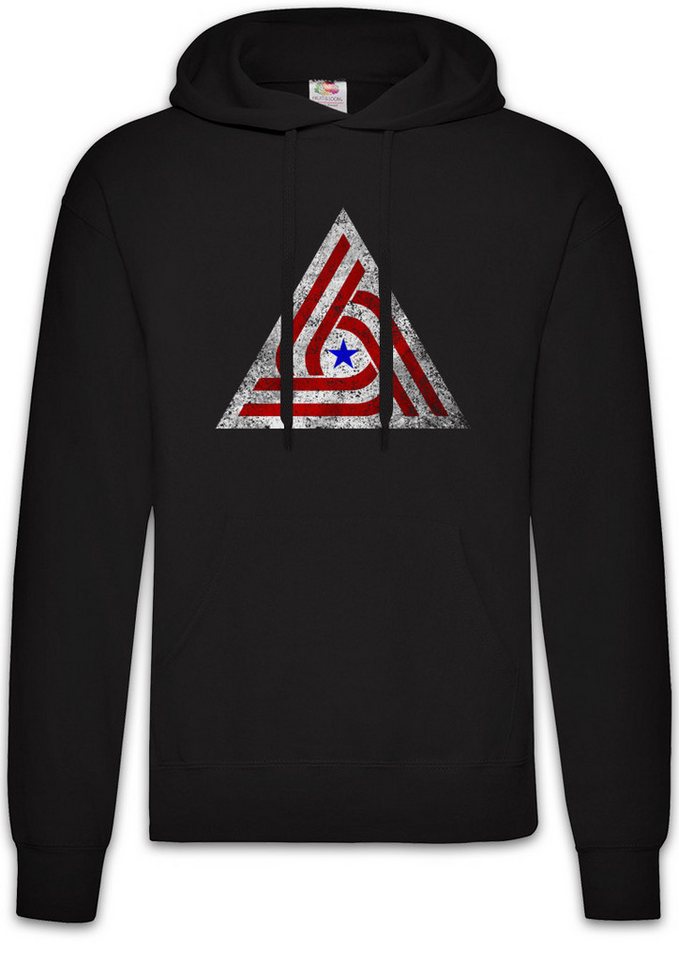 Urban Backwoods Hoodie Aliens Tri Centennial Flag Patch Herren Hoodie Xenomorph Alien Corp (1-tlg) Ripley Prometheus Facehugger Nostromo von Urban Backwoods