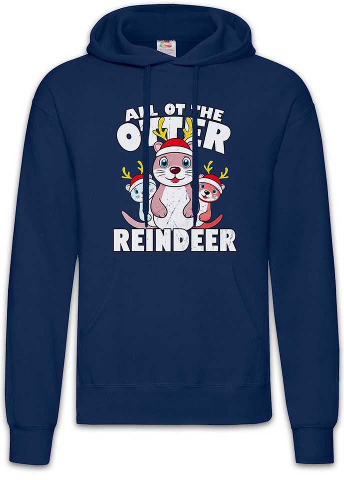 Urban Backwoods Hoodie All Of The Otter Reindeer Herren Hoodie Christmas X-Mas Weihnachten (1-tlg) Wildlife lontra Nutria Fischotter von Urban Backwoods