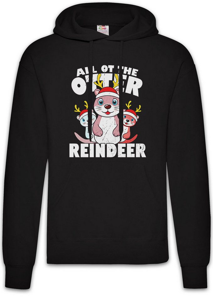 Urban Backwoods Hoodie All Of The Otter Reindeer Herren Hoodie Christmas X-Mas Weihnachten (1-tlg) Wildlife lontra Nutria Fischotter von Urban Backwoods