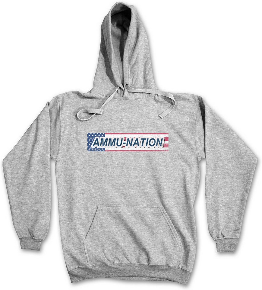Urban Backwoods Hoodie Amu Nation Logo Herren Hoodie Waffenladen Videospiel PC Game Zeichen (1-tlg) Gun Shop Insignia Symbol von Urban Backwoods