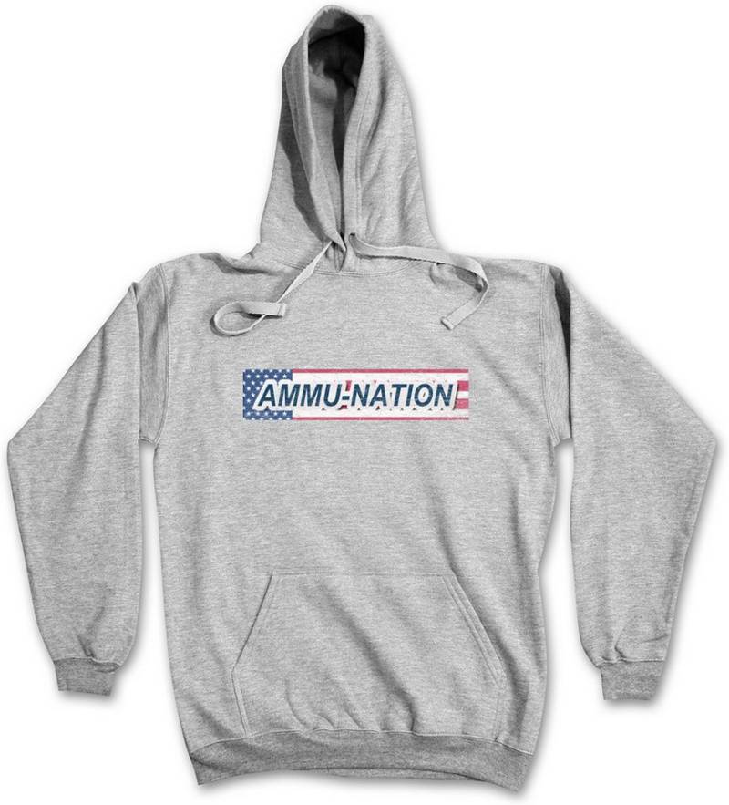 Urban Backwoods Hoodie Amu Nation Logo Herren Hoodie Waffenladen Videospiel PC Game Zeichen (1-tlg) Gun Shop Insignia Symbol von Urban Backwoods