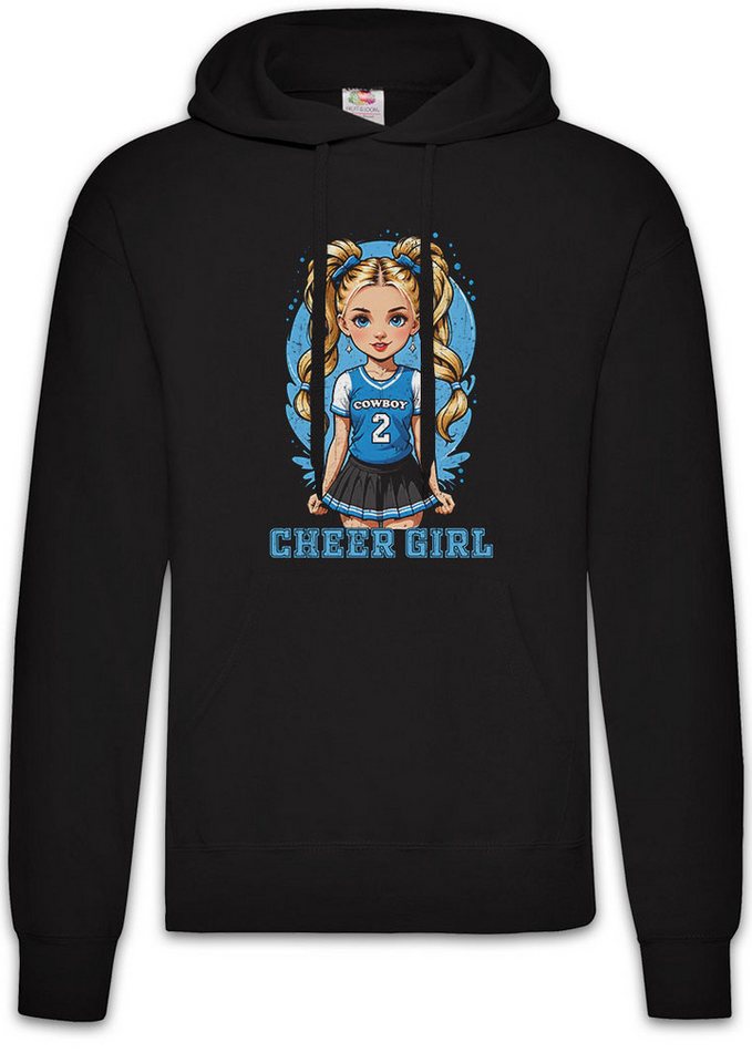 Urban Backwoods Hoodie Anime Comwboy Cheerleader Girl Herren Hoodie American Football (1-tlg) Rockabilly Texas Blue Team von Urban Backwoods