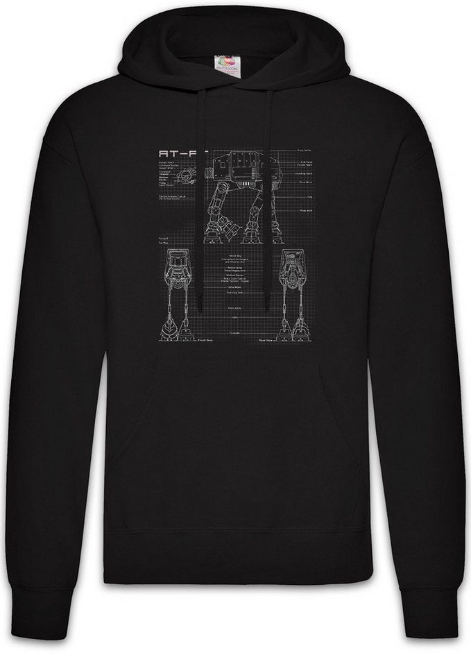Urban Backwoods Hoodie Armed Transporter Blueprint Herren Hoodie Star Empire AT-AT Storm Wars (1-tlg) Trooper Imperium Sci-Fi Science von Urban Backwoods