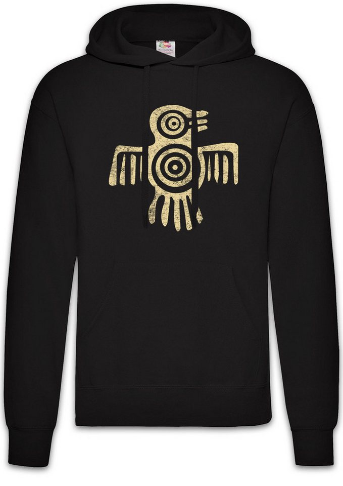 Urban Backwoods Hoodie Aztec Bird II Herren Hoodie Native Indian American Azteken Sign Maya (1-tlg) Zeichen Mayans Montezuma USA von Urban Backwoods