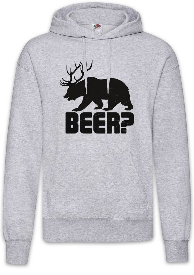 Urban Backwoods Hoodie Beer Herren Hoodie Bier Hirsch Reh Jagd Jäger Bär Geweih Deer Bear Fun (1-tlg) Hunt Antlers Hunter Alcohol von Urban Backwoods